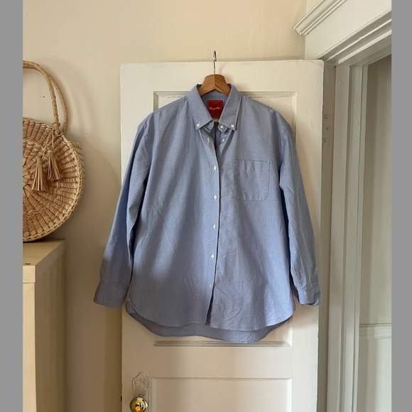 Paynter Women's Oxford Button Down Shirt - Medium - Blue - Picture 3 of 13